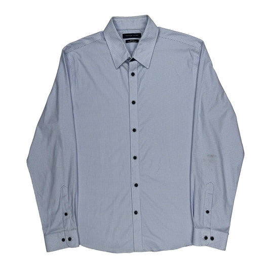 Tommy Hilfiger Slim Fit Shirt - Large Blue Cotton