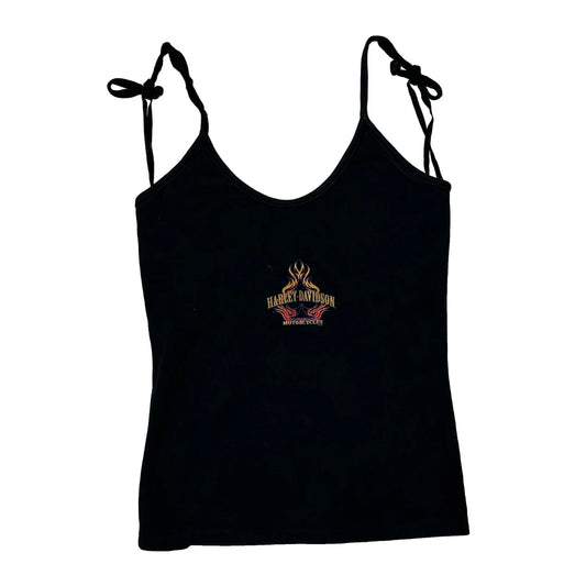 Harley Davidson Graphic Top - Large Black Cotton