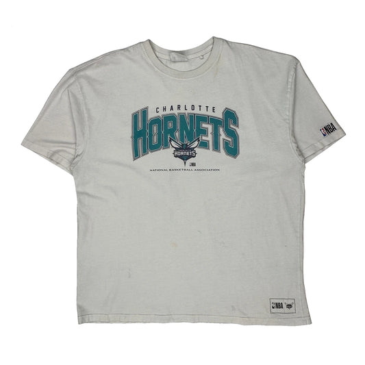 Vintage Charlotte Hornets Nba T-Shirt - Large White Cotton
