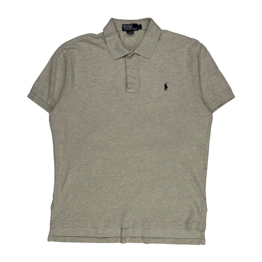 Polo By Ralph Lauren Polo Shirt - Large Beige Cotton