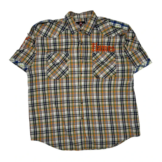 Netti Rich Checked Short Sleeve Shirt - XL Multicoloured Cotton