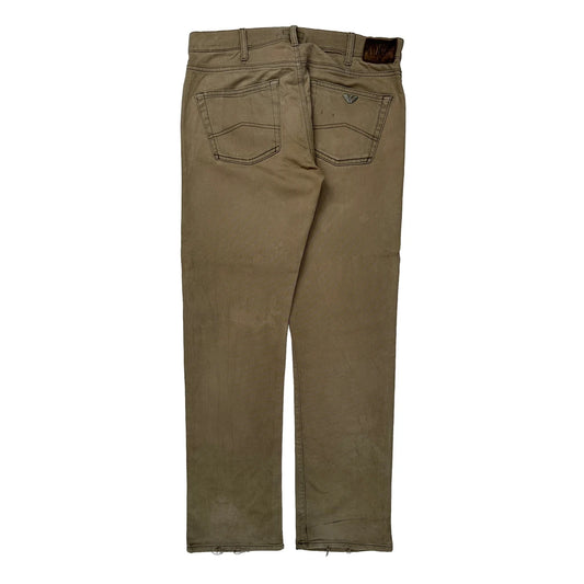Armani Jeans - 34W 32L Khaki Cotton