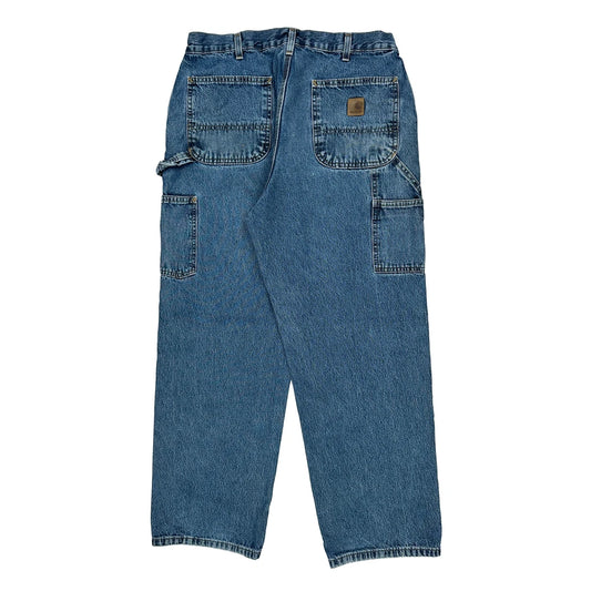 Carhartt Carpenter Jeans - 34W 29L Blue Cotton
