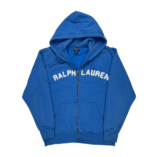 Ralph Lauren Spellout Hoodie - Large Blue Cotton