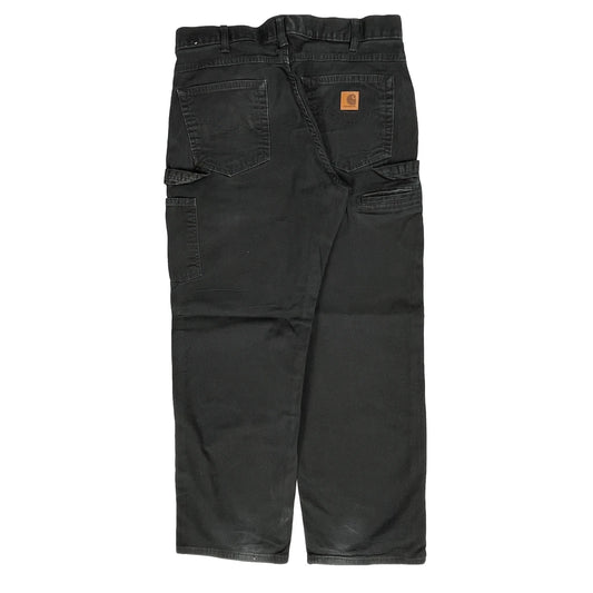 Vintage Carhartt Carpenter Trousers - 32W 30L Black Cotton