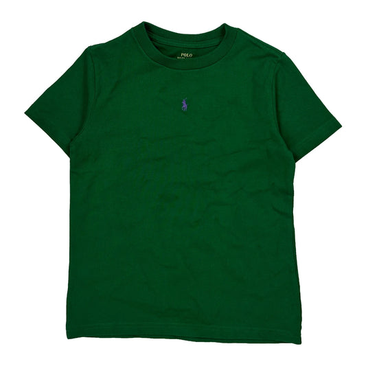 Age 7 Polo By Ralph Lauren T-Shirt - Small Green Cotton