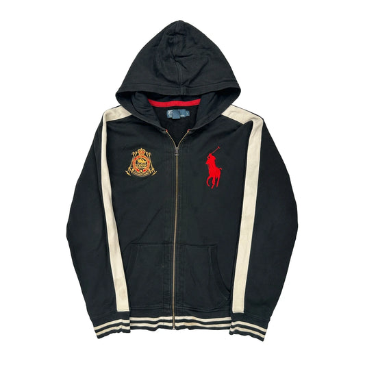 Polo Player Polo By Ralph Lauren Striped Hoodie - Large Black Cotton