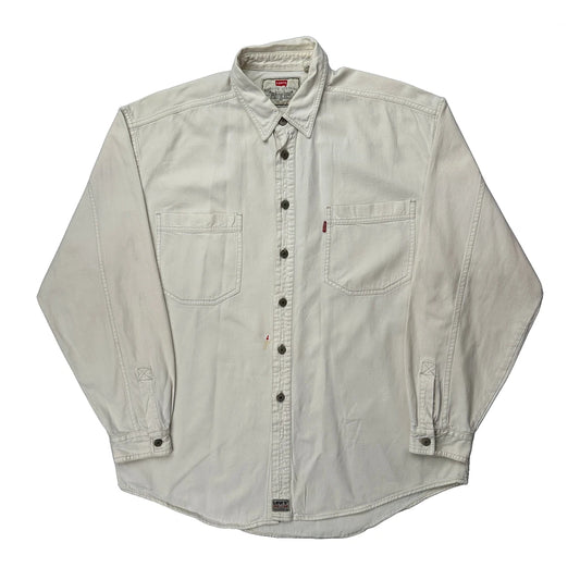 Levi Strauss & Co. Levis Denim Shirt - Large White Cotton