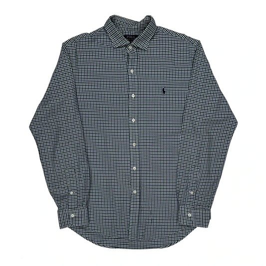 Polo By Ralph Lauren Checked Shirt - Large Blue Cotton