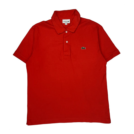 Lacoste Polo Shirt - Large Red Cotton