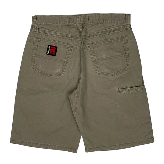 Wrangler Carpenter Shorts - 30W 11L Khaki Cotton