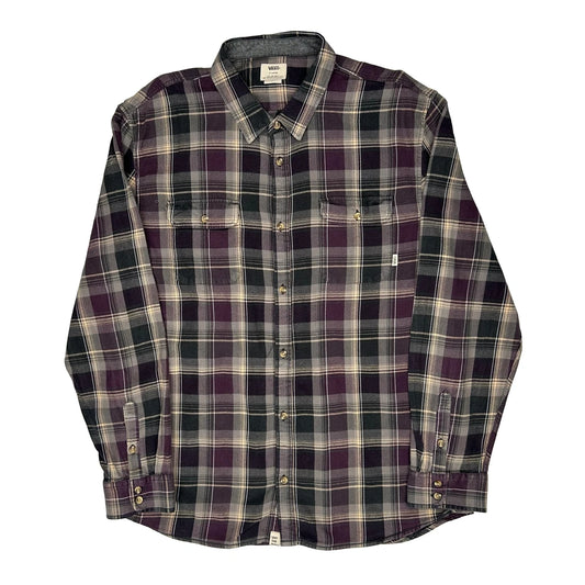 Vans Checked Flannel Shirt - XL Multicoloured Cotton