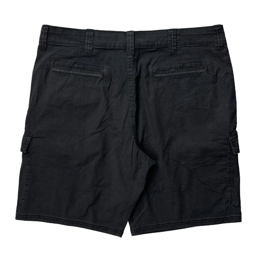 Wrangler Cargo Shorts - 36W 10L Black Cotton