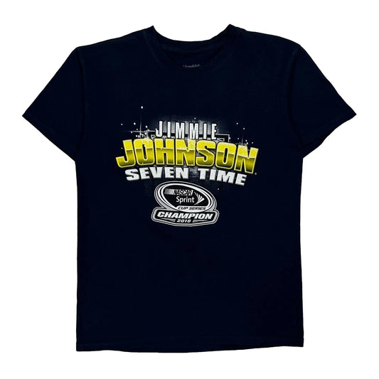 Jimmie Johnson Hendrick Nascar T-Shirt - Medium Black Cotton