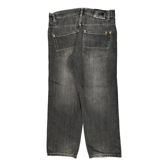 Southpole Baggy Jeans - 36W 31L Grey Denim