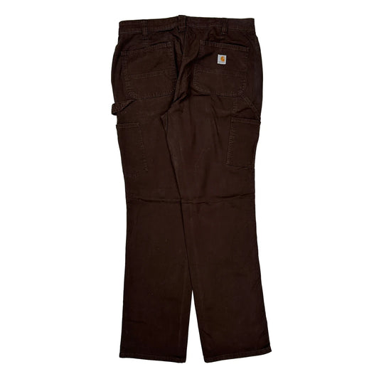 Carhartt Carpenter Trousers - 33W UK 16 Brown Cotton