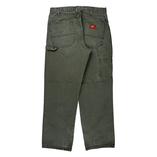 Dickies Carpenter Trousers - 31W 30L Grey Cotton