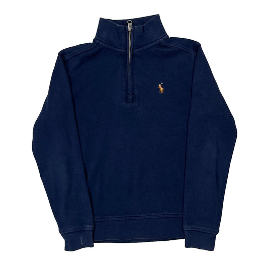 Age 6 Polo By Ralph Lauren 1/4 Zip - XS Blue Cotton