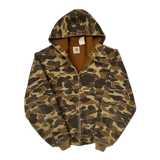 Vintage 80s Carhartt JR123 Camo Active Jacket - Medium Camo Cotton