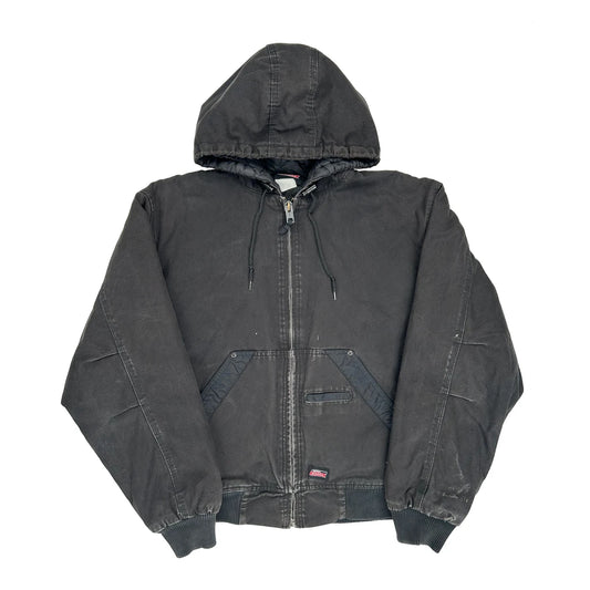Dickies Work Jacket - Large Black Cotton