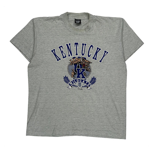 Vintage Kentucky Wildcats Screen Stars College T-Shirt - XL Grey Cotton Blend