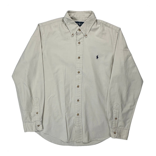 Ralph Lauren Shirt - Large Cream Cotton