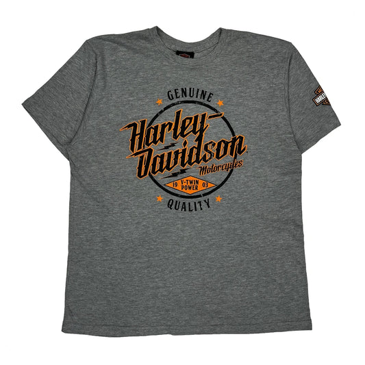 San Marcos, Ca Harley Davidson T-Shirt - Medium Grey Cotton