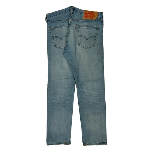 501 Levis Jeans - 33W 30L Light Wash Cotton