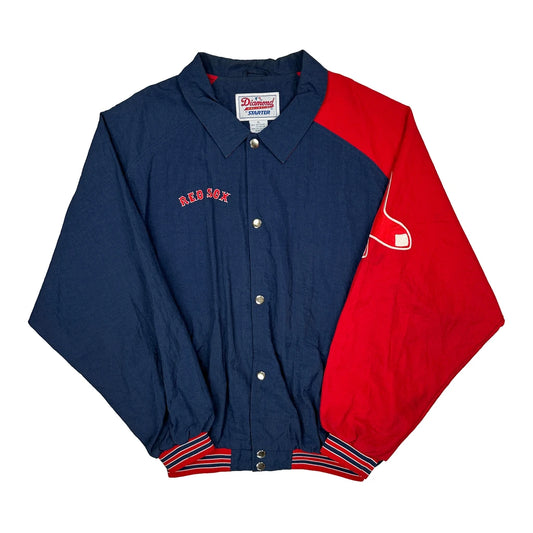Red Sox Starter Mlb Baseball Jacket - XL Blue Nylon
