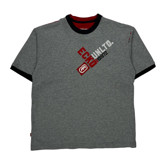 Vintage Ecko Unltd Graphic T-Shirt - Medium Grey Cotton