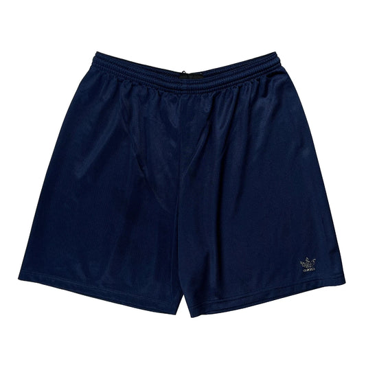 90S Made In USA Adidas Sport Shorts - XL Blue Polyester