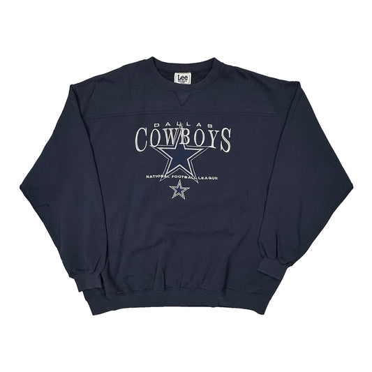Dallas Cowboys Lee Sport Football Sweatshirt - 2XL Navy Cotton