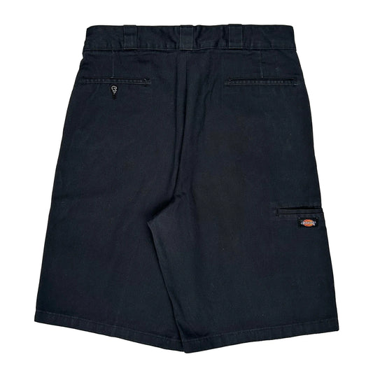 Dickies Baggy Shorts - 34W 11L Black Cotton