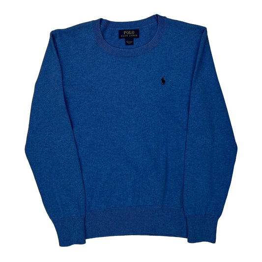 Polo By Ralph Lauren Jumper - Medium Blue Cotton