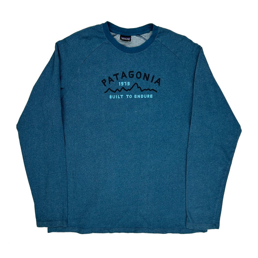 Patagonia Sweatshirt - XL Blue Cotton