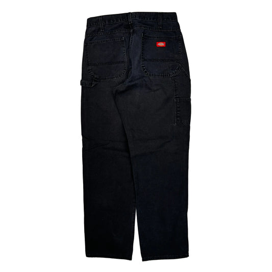 Dickies Carpenter Trousers - 33W 31L Black Cotton