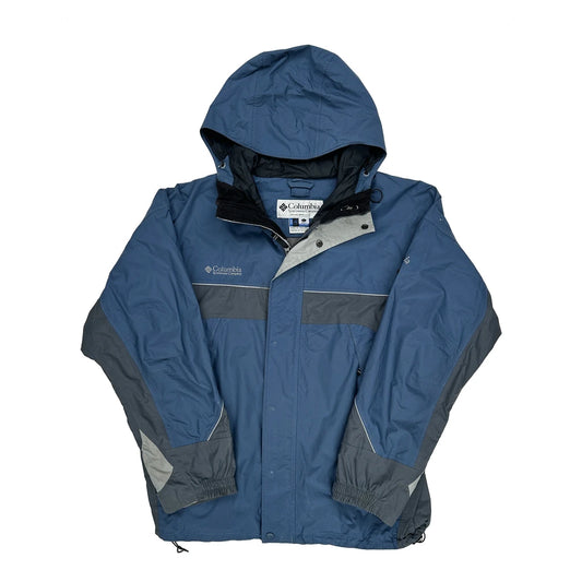 Columbia Waterproof Ski Jacket - Large Blue Polyester