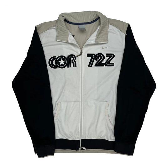 Vintage Cortez Nike Track Jacket - Large White Polyester