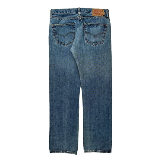 501 Levis Jeans - 32W 34L Blue Cotton