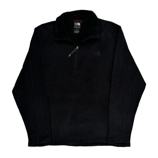 The North Face 1/4 Zip - Large Black Polyester
