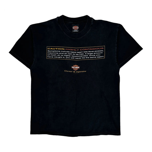 Owner & Operator Harley Davidson T-Shirt - Large Black Cotton