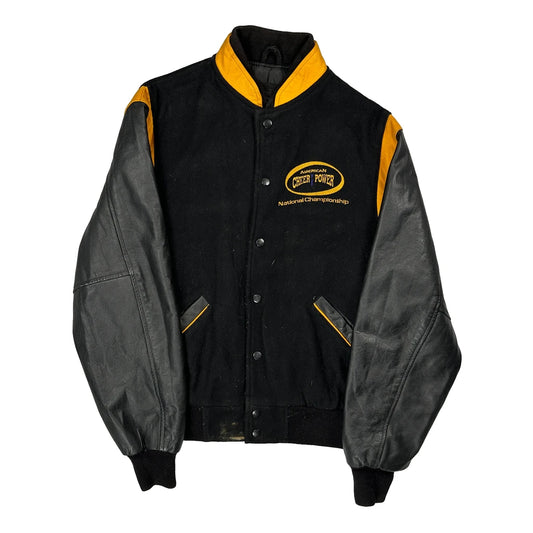 National Championship American Cheer Power Varsity Jacket - Medium Black Wool Blend