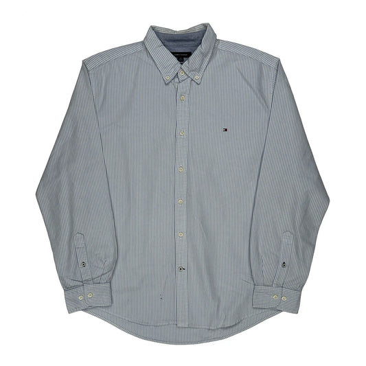Tommy Hilfiger Striped Shirt - XL Blue Cotton