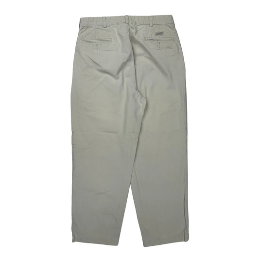 Polo By Ralph Lauren Trousers - 32W 28L Beige Cotton