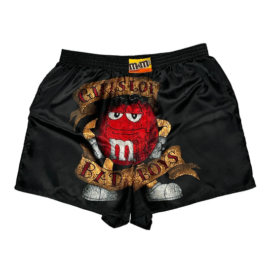 Bad Boys M&M Graphic Shorts - Large Black Polyester