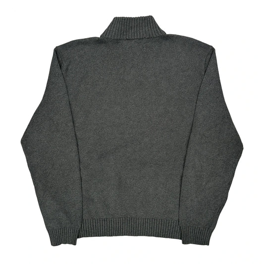 Polo By Ralph Lauren 1/4 Zip - 2XL Grey Cotton