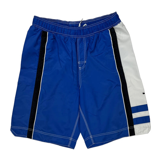 Nike Sport Shorts - Large Blue Polyester