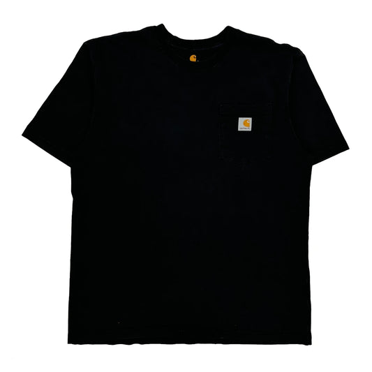 Vintage Carhartt T-Shirt - Large Black Cotton