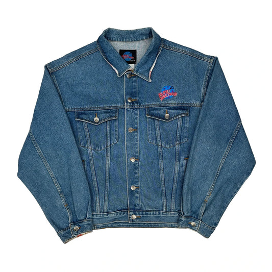 Orlando Planet Hollywood Graphic Denim Jacket - XL Blue Cotton
