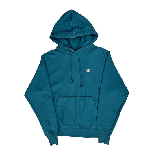 Reverse Weave Champion Hoodie - Medium Blue Cotton